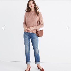 Madewell Mix Stitch cropped sweater